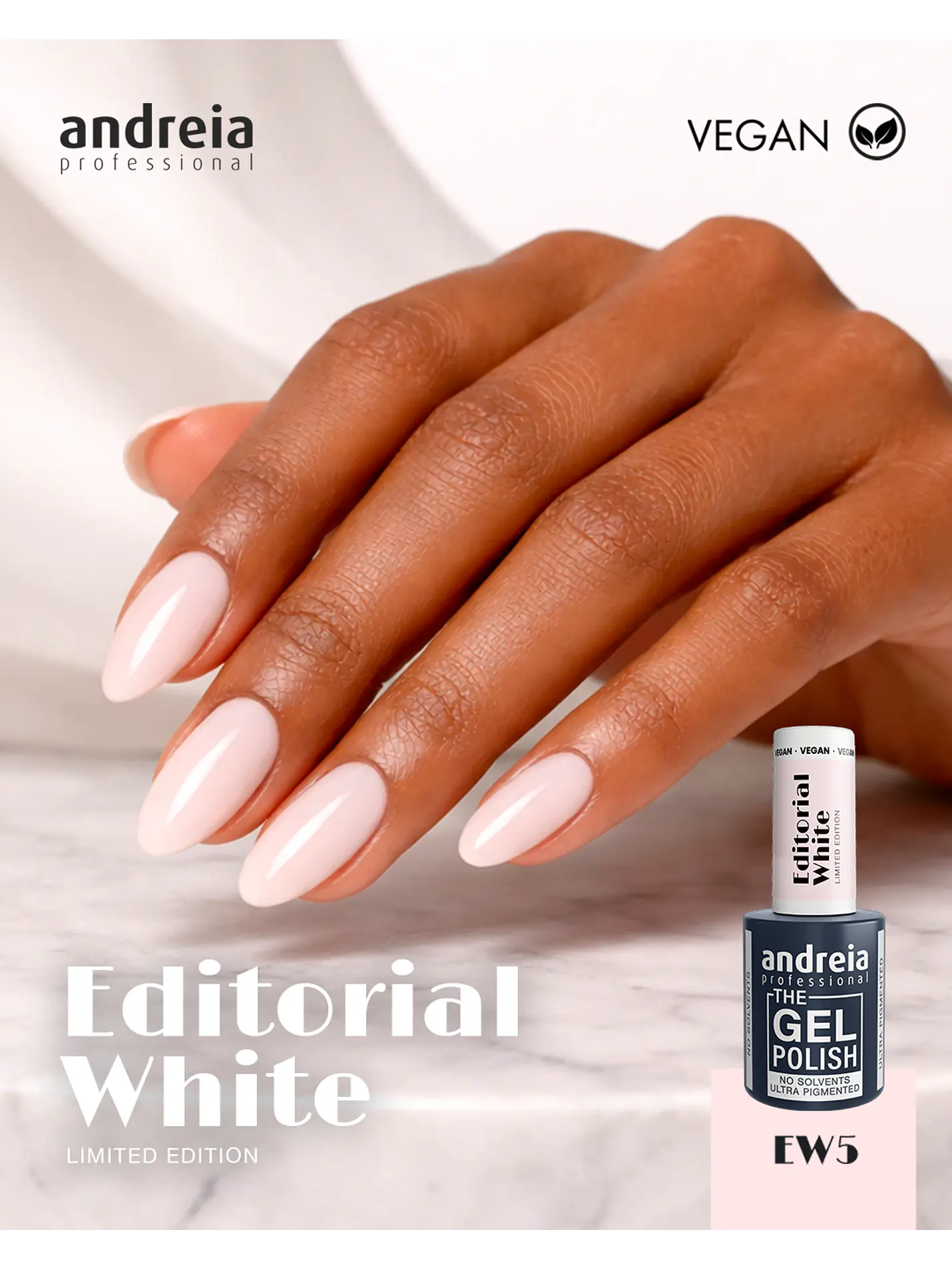 Andreia - Editorial White Collection: 6 cores Verniz Gel 3