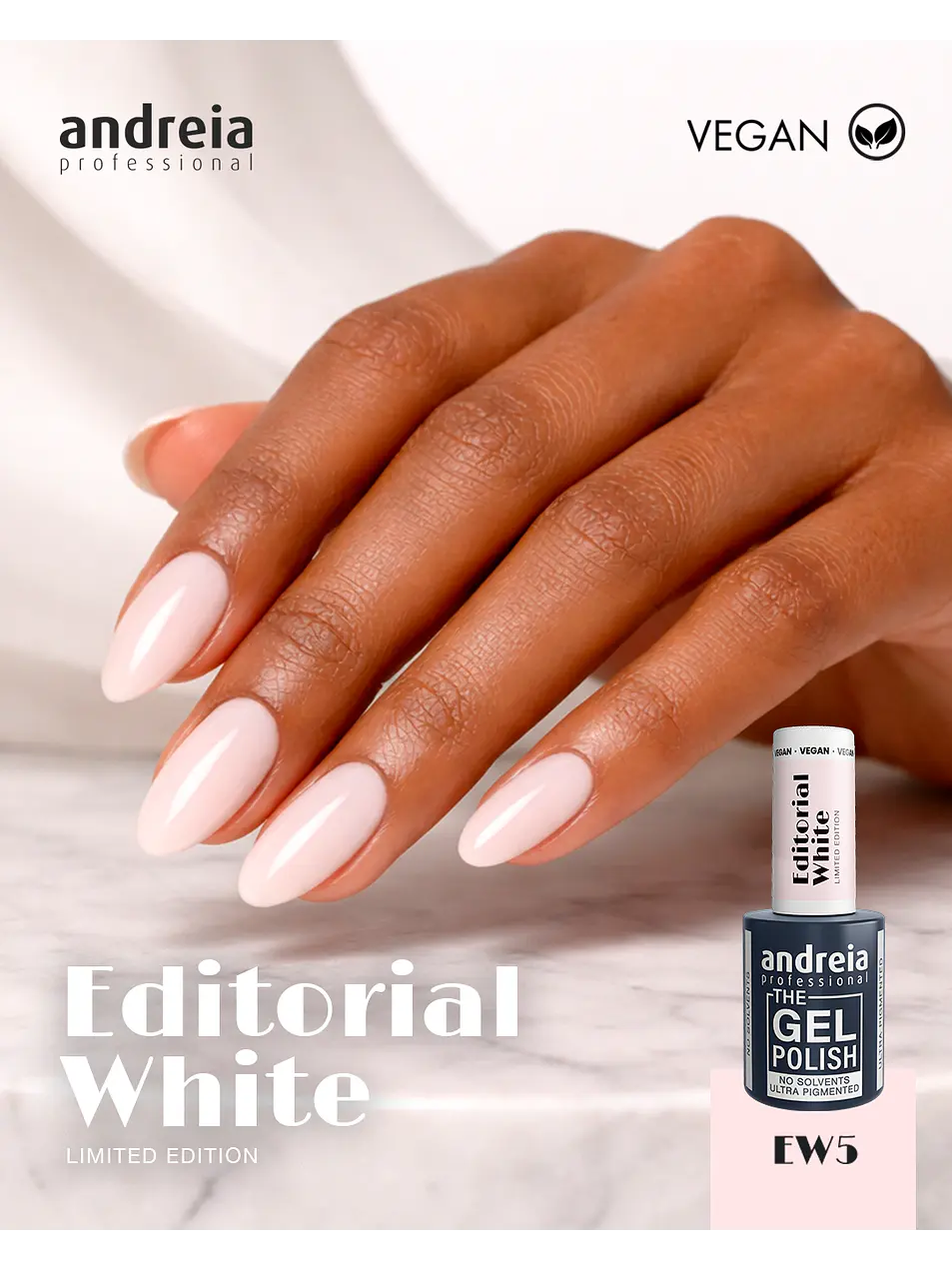 Andreia - Editorial White Collection: 6 cores Verniz Gel 3