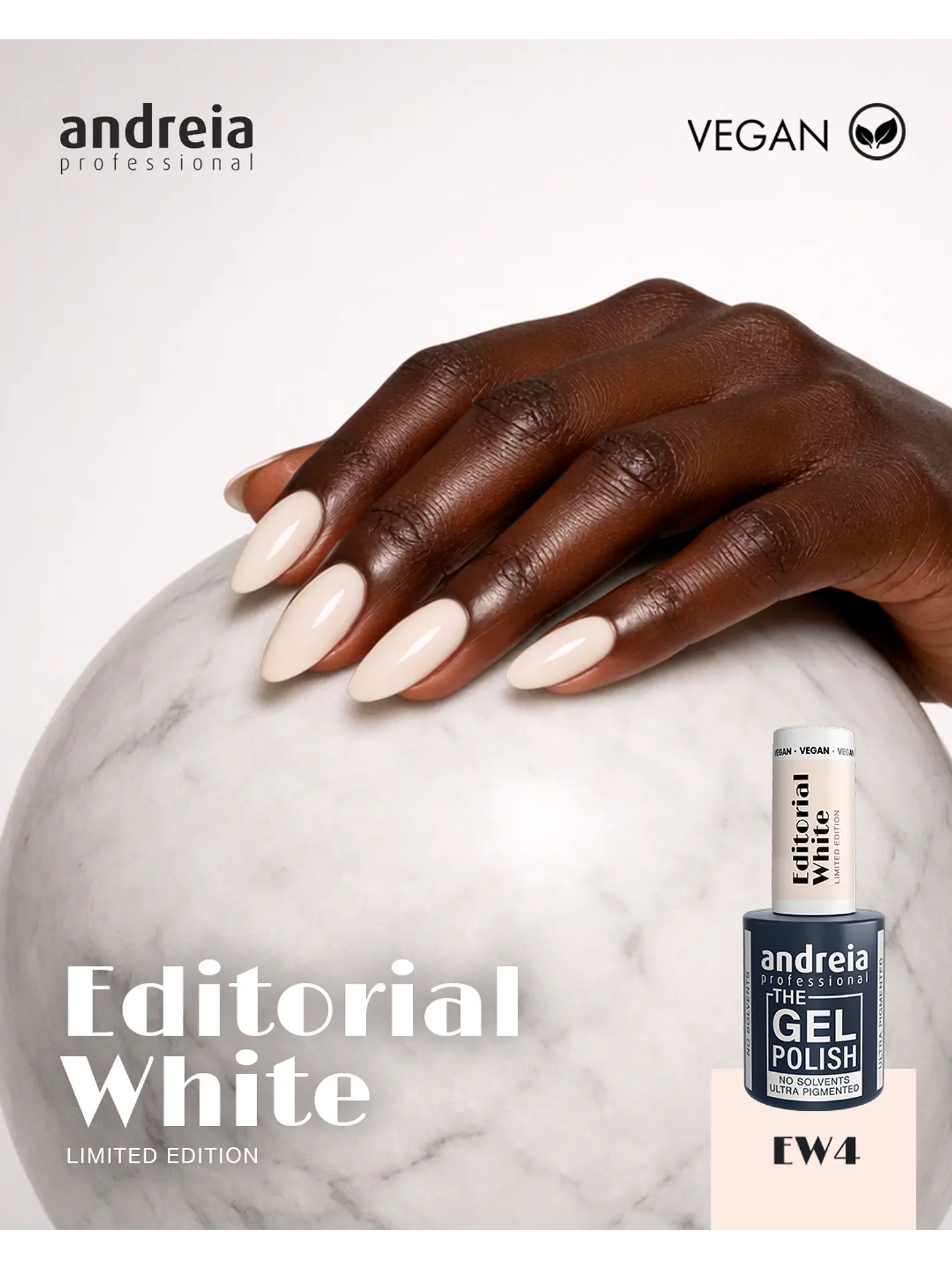 Andreia - Editorial White Collection: 6 cores Verniz Gel 4