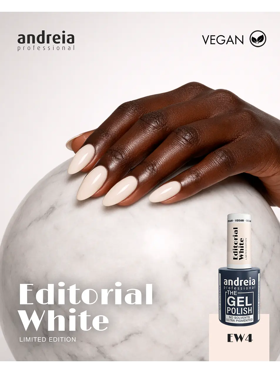 Andreia - Editorial White Collection: 6 cores Verniz Gel 4