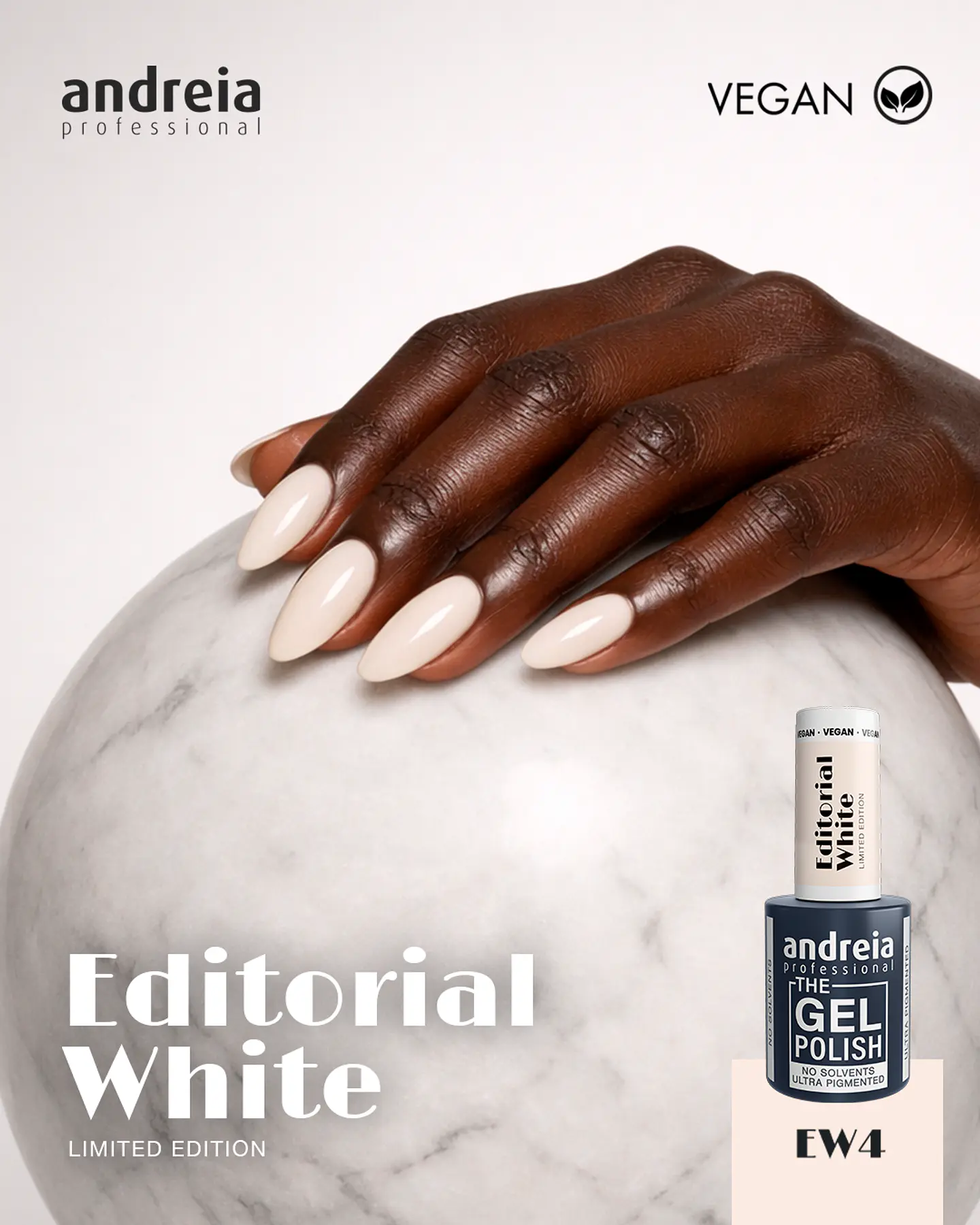 Andreia - Editorial White Collection: 6 cores Verniz Gel 4