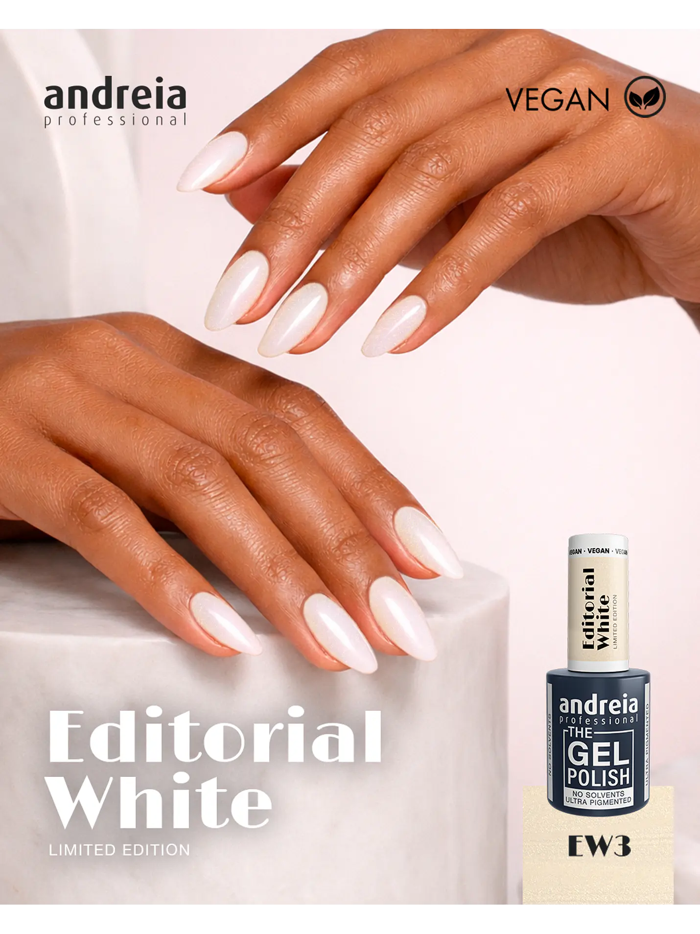 Andreia - Editorial White Collection: 6 cores Verniz Gel 5