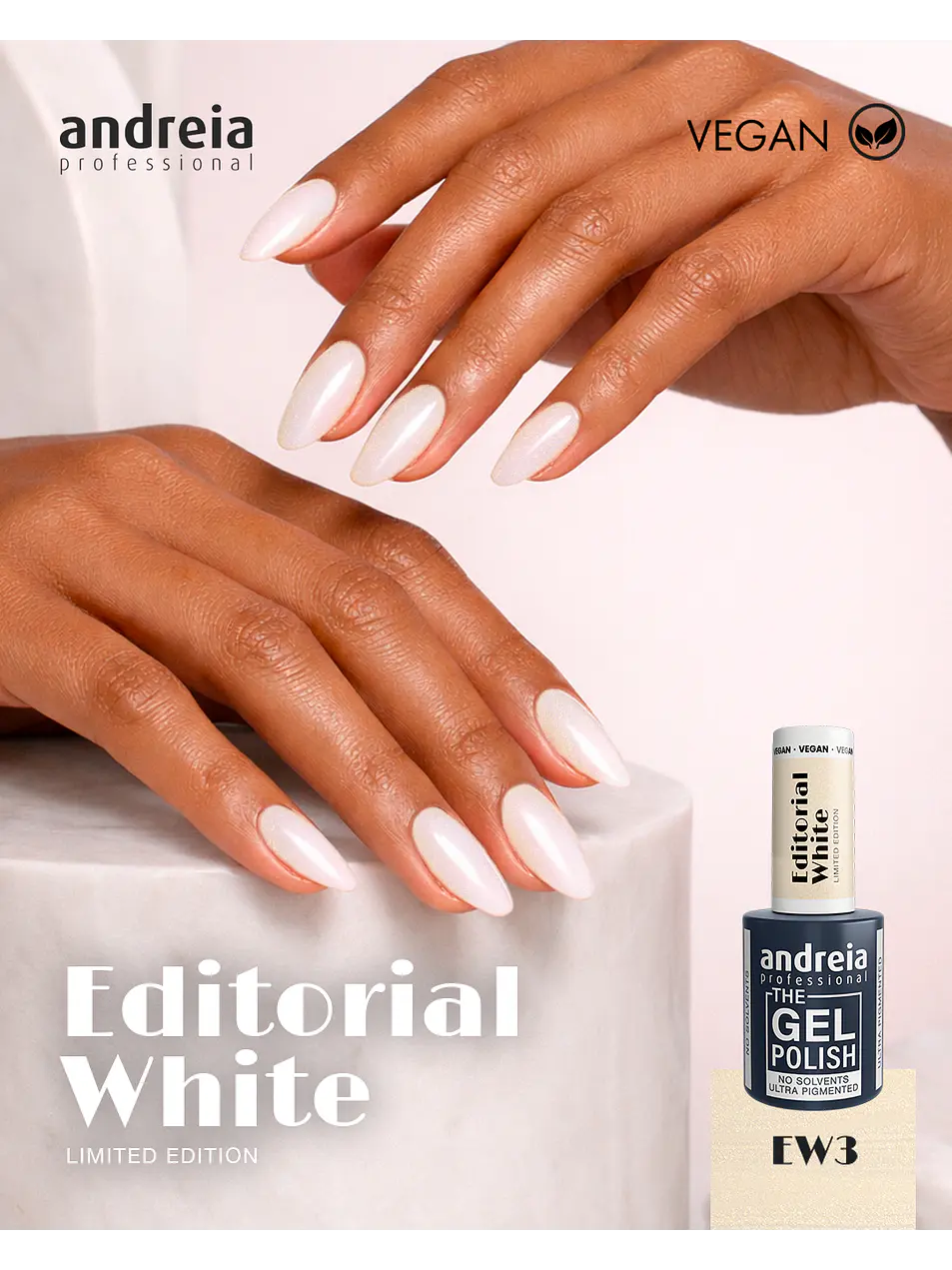 Andreia - Editorial White Collection: 6 cores Verniz Gel 5