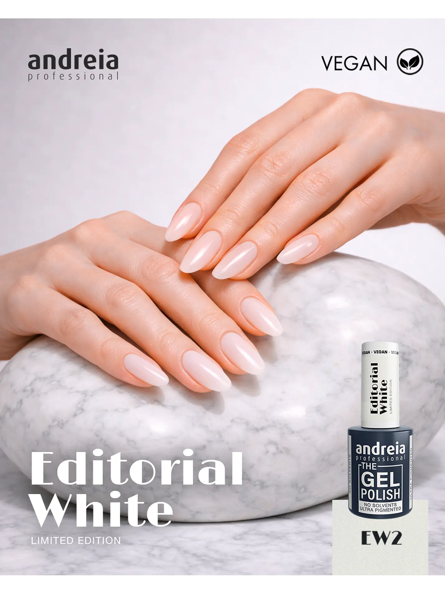 Andreia - Editorial White Collection: 6 cores Verniz Gel 6