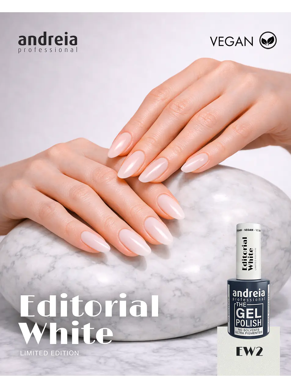 Andreia - Editorial White Collection: 6 cores Verniz Gel 6