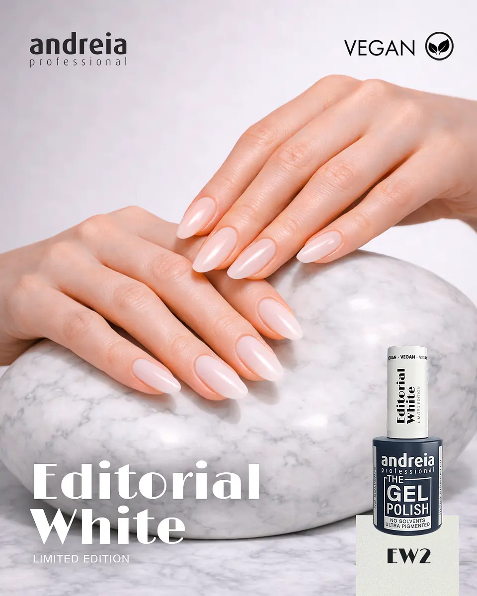 Andreia - Editorial White Collection: 6 cores Verniz Gel 6