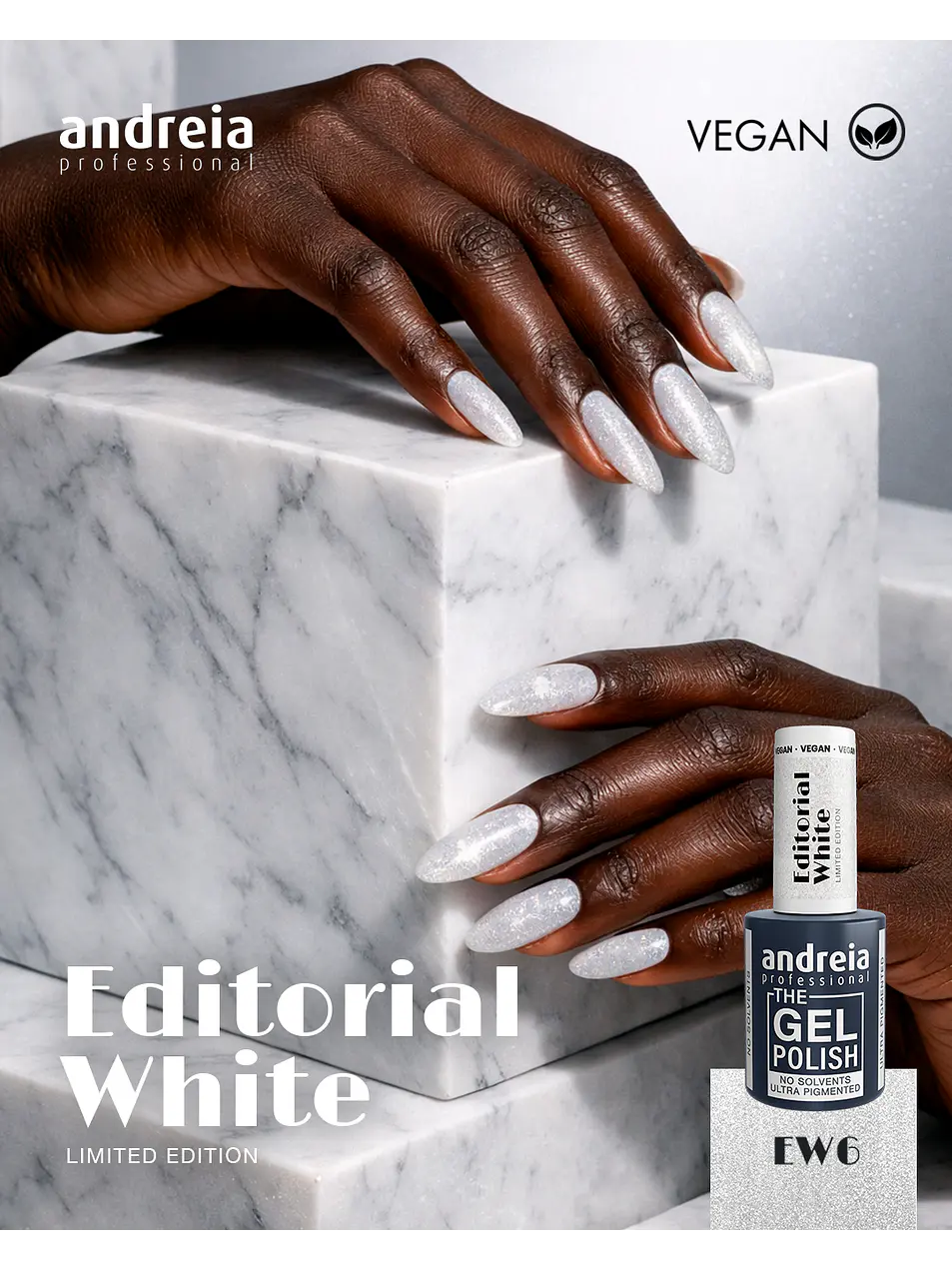 Andreia - Editorial White Collection: 6 cores Verniz Gel 7