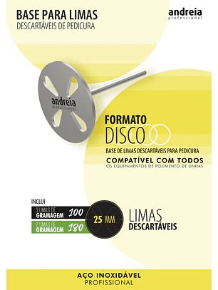 Andreia Professional - Base para Limas Descartáveis de Pedicura