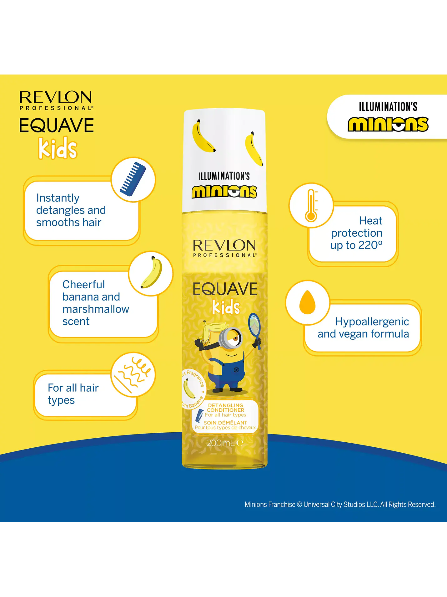Revlon - Equave Kids Minions Condicionador Leave-in Desembaraçante 200ml 3