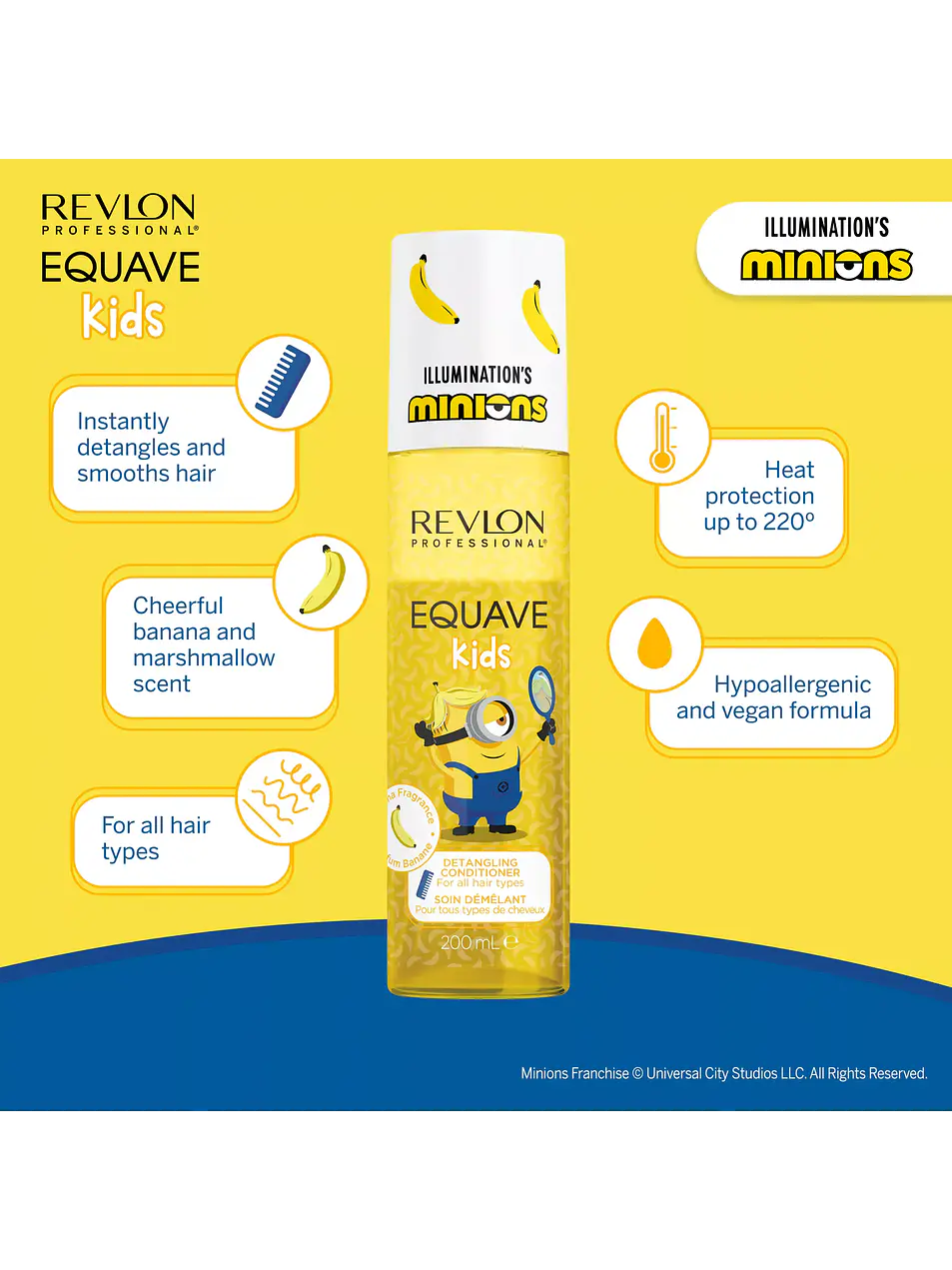 Revlon - Equave Kids Minions Condicionador Leave-in Desembaraçante 200ml 3