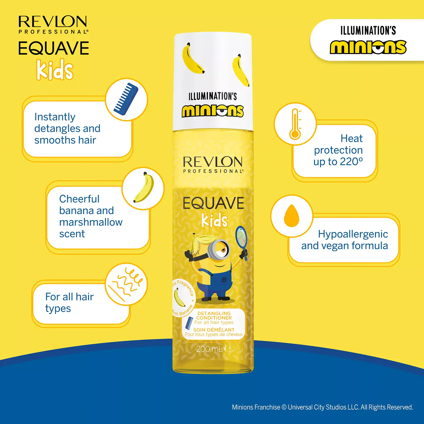 Revlon - Equave Kids Minions Condicionador Leave-in Desembaraçante 200ml 3