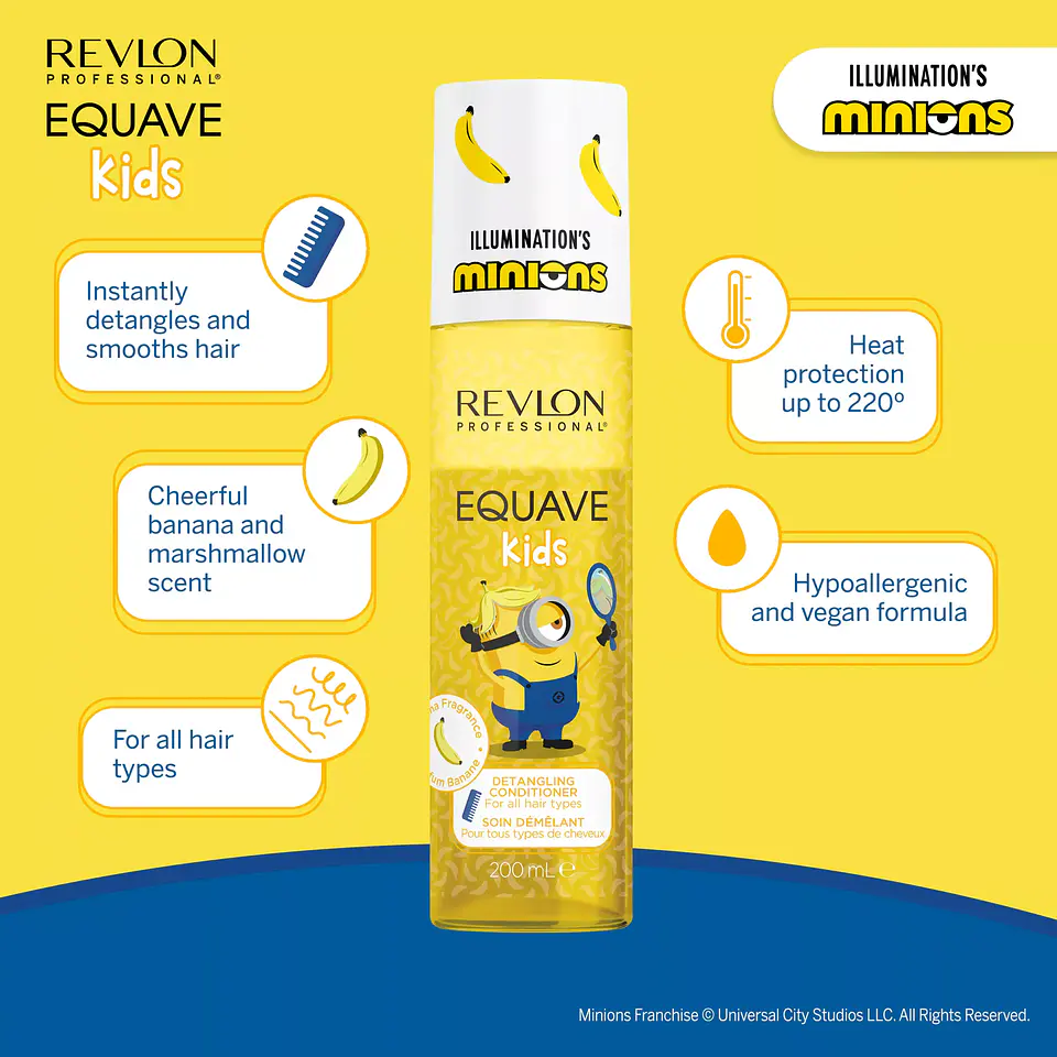 Revlon - Equave Kids Minions Condicionador Leave-in Desembaraçante 200ml 3