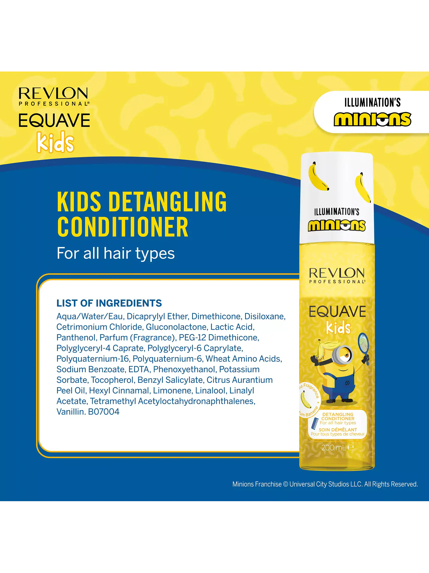 Revlon - Equave Kids Minions Condicionador Leave-in Desembaraçante 200ml 8