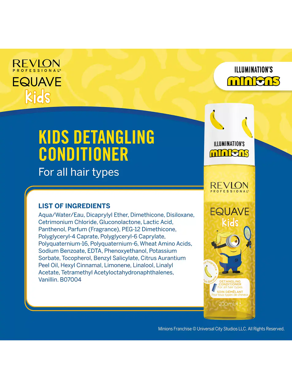 Revlon - Equave Kids Minions Condicionador Leave-in Desembaraçante 200ml 8