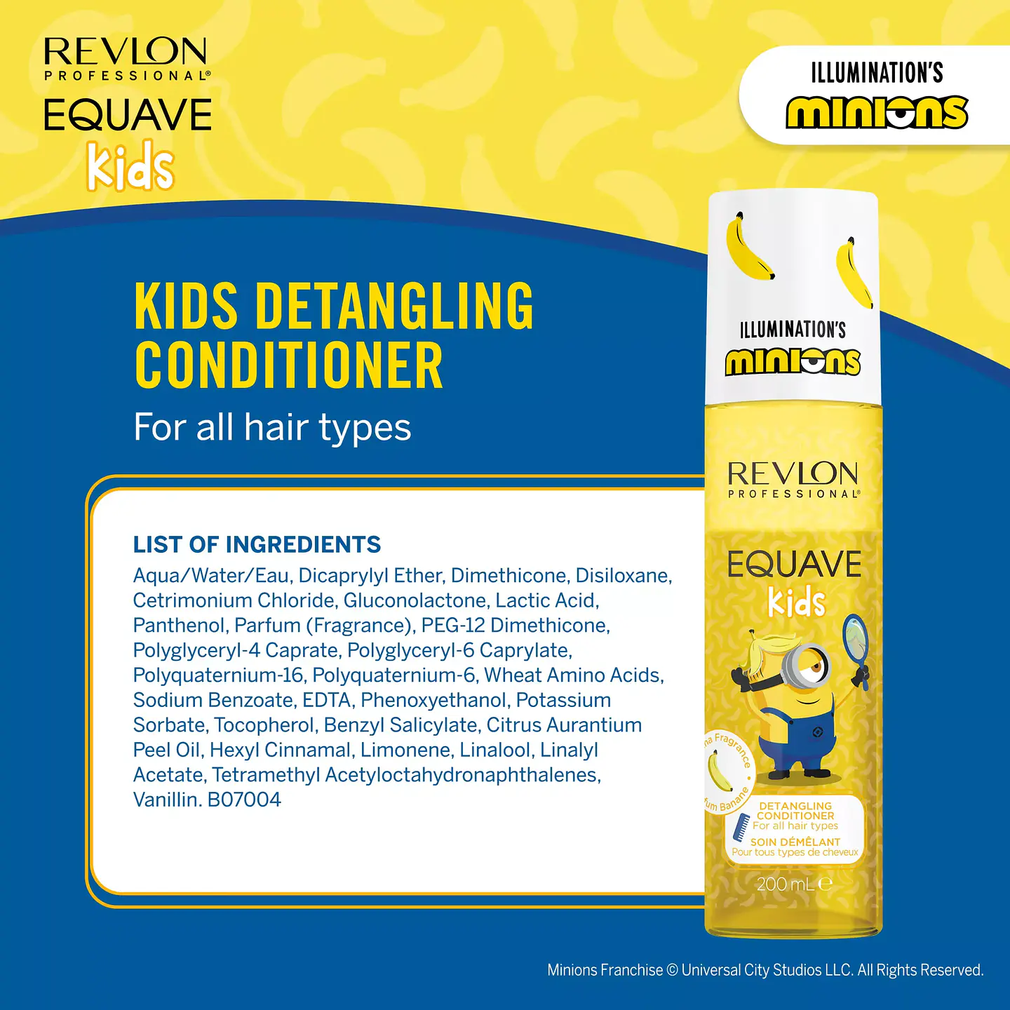 Revlon - Equave Kids Minions Condicionador Leave-in Desembaraçante 200ml 8