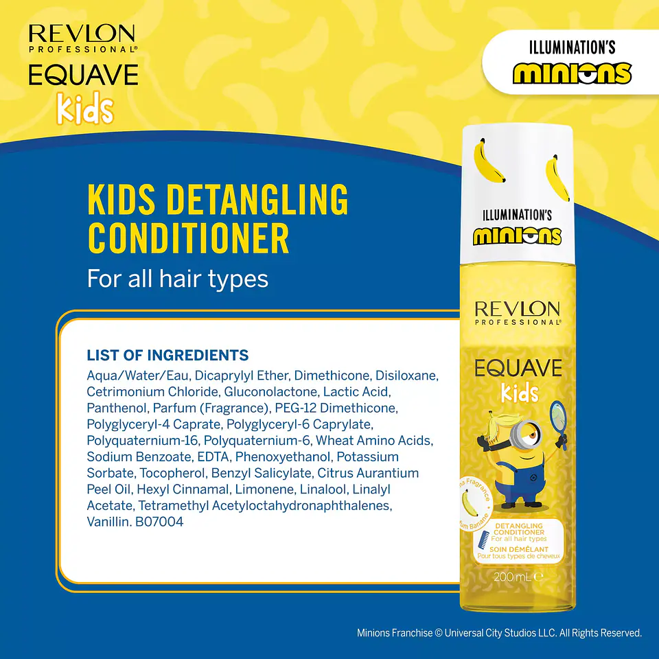 Revlon - Equave Kids Minions Condicionador Leave-in Desembaraçante 200ml 8