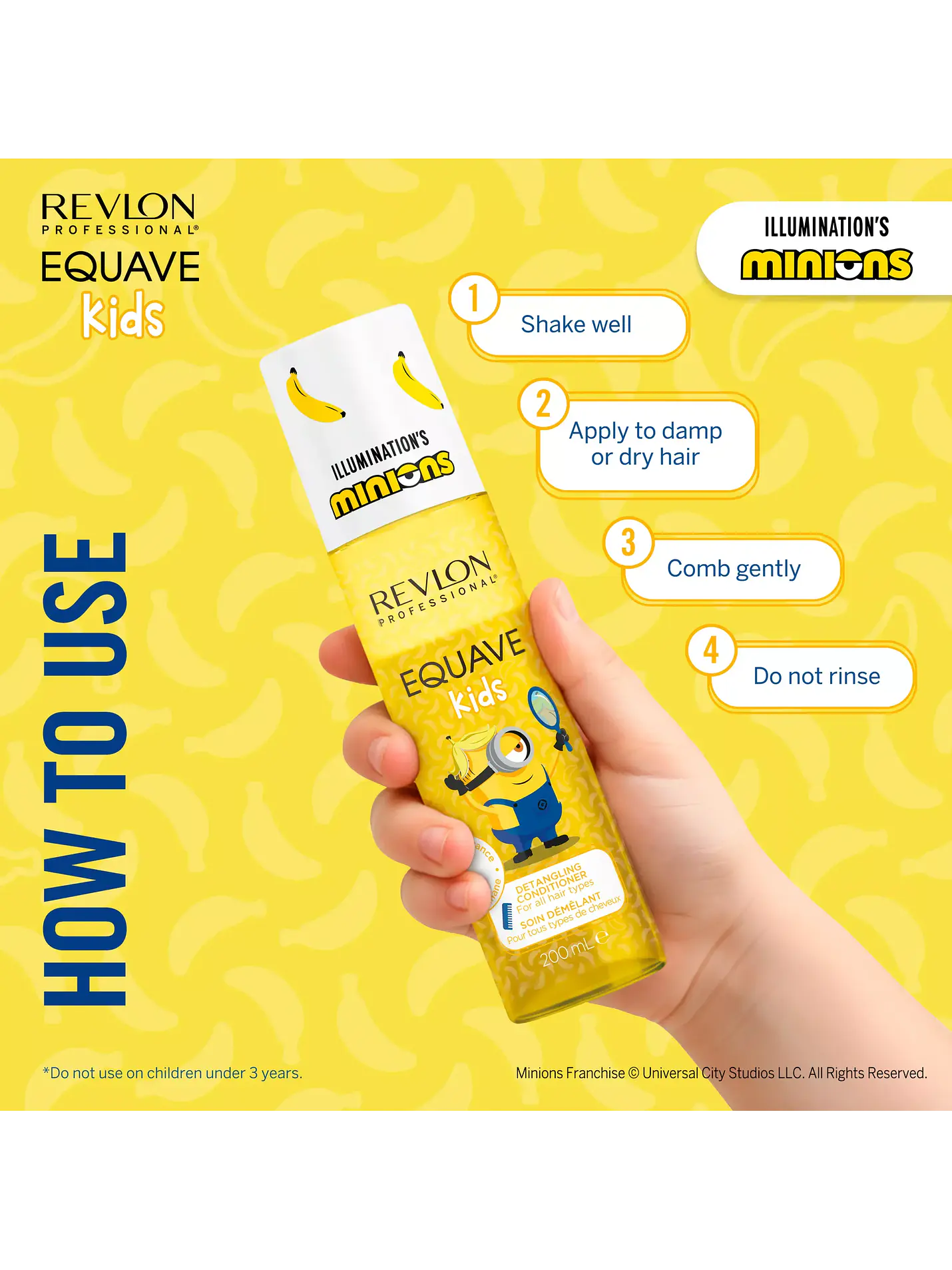 Revlon - Equave Kids Minions Condicionador Leave-in Desembaraçante 200ml 6