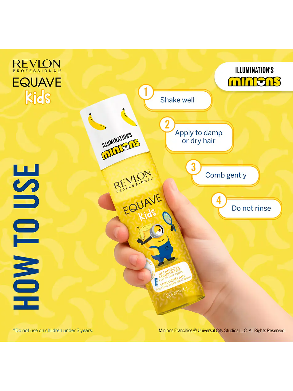 Revlon - Equave Kids Minions Condicionador Leave-in Desembaraçante 200ml 6