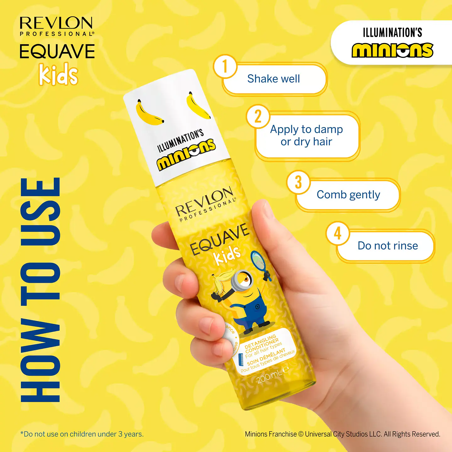 Revlon - Equave Kids Minions Condicionador Leave-in Desembaraçante 200ml 6