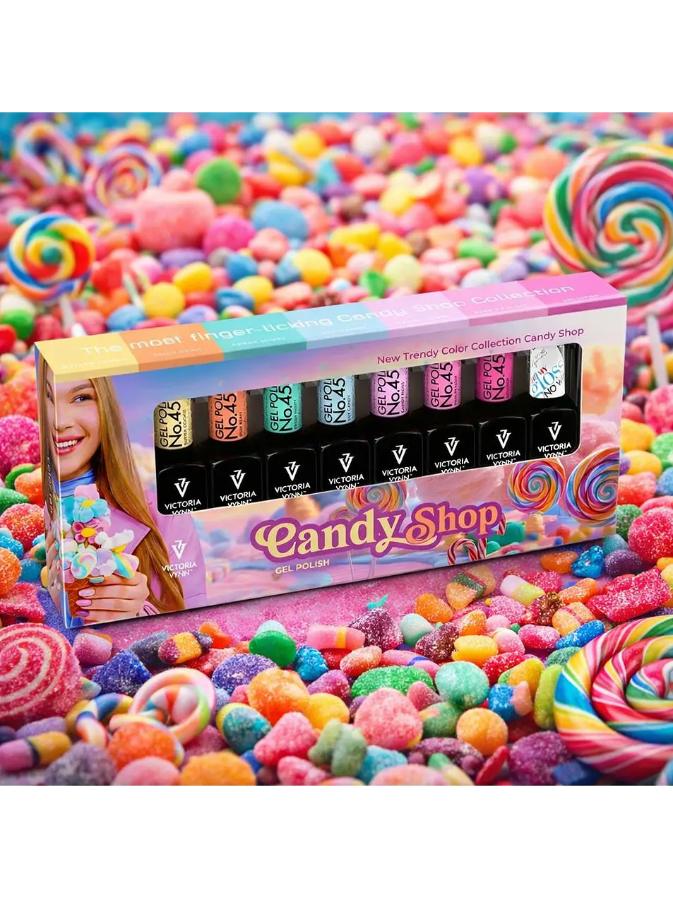 Victoria Vynn - Coleção Candy Shop 7 cores verniz gel + 1 Top Oh MyGloss 8ml OFERTA 1