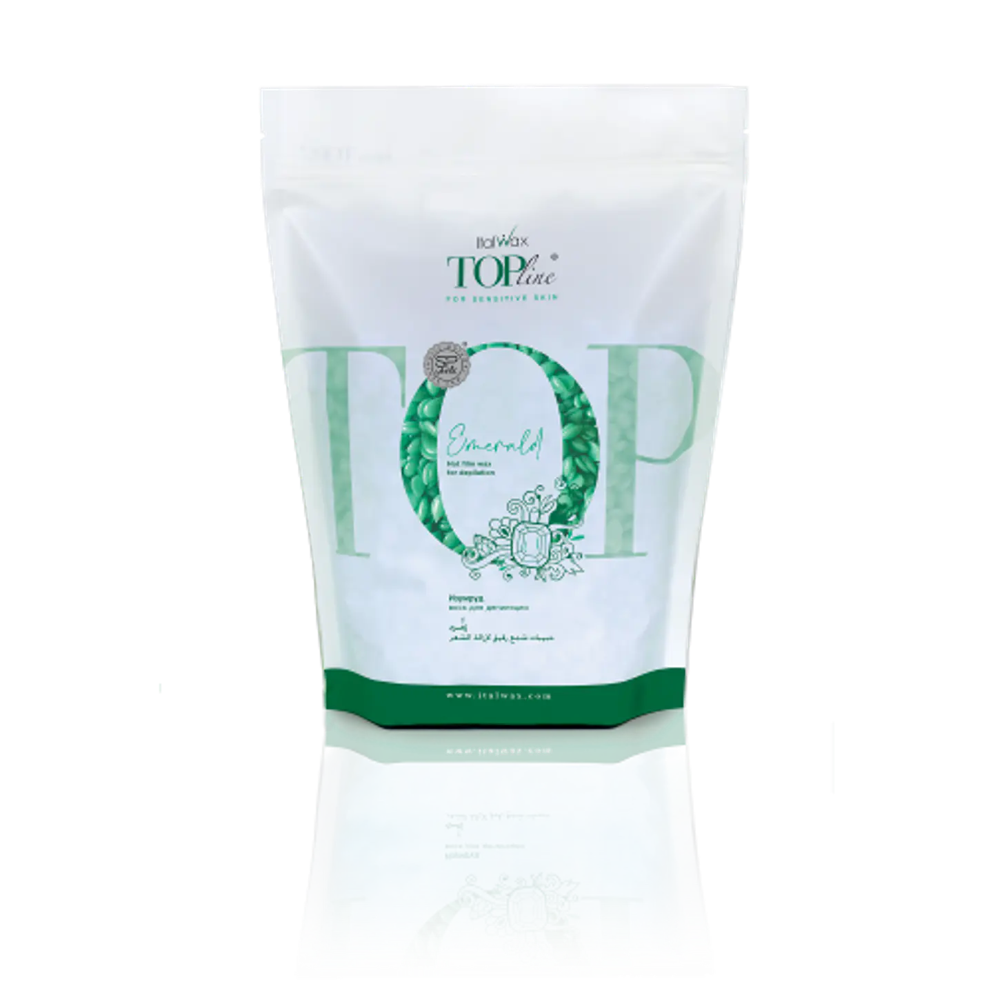 Cera Hot Film Granulada Top Line Esmeralda 750gr 1