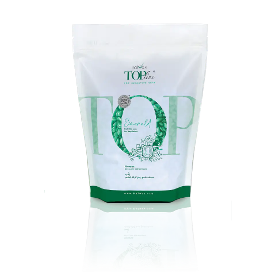 Cera Hot Film Granulada Top Line Esmeralda 750gr 1