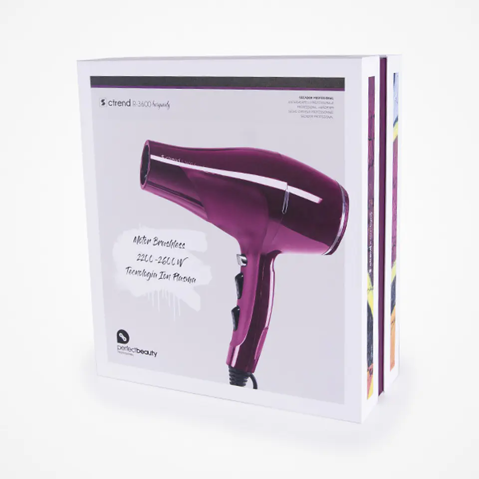 Secador Profissional ctrend R-3600 Burgundy 3