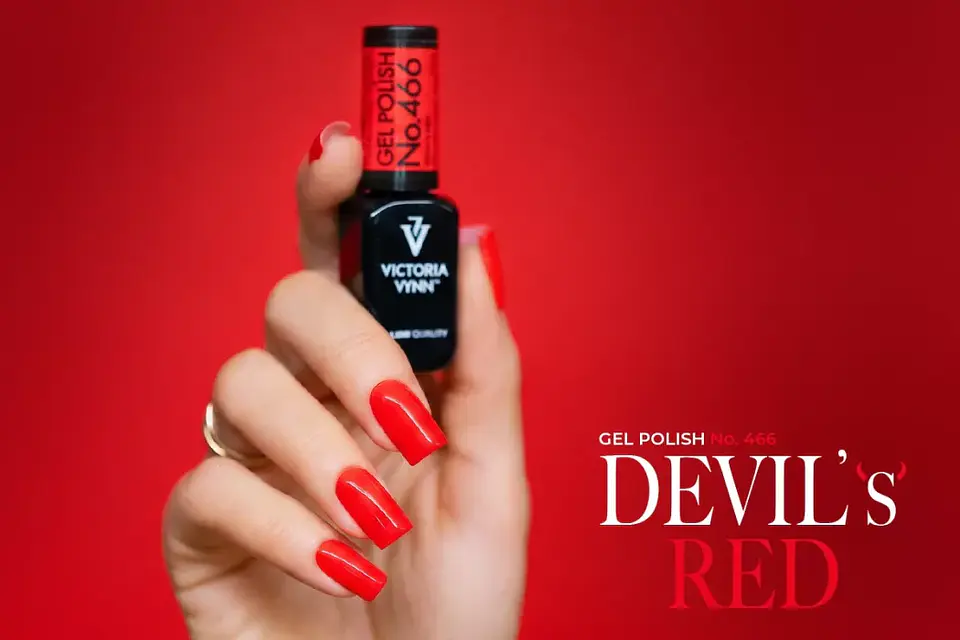 Victoria Vynn - Pack Devil's Red - GP 466 + Top Oh My Gloss 8ml 2