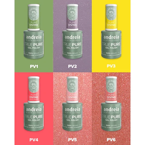 Andreia Professional - Coleção Pure Diving - 6 cores v.gel