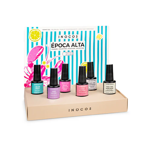 INOCOS - Coleção Época Alta - 6 cores verniz gel