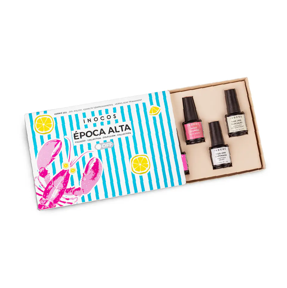 INOCOS - Coleção Época Alta - 6 cores verniz gel 2