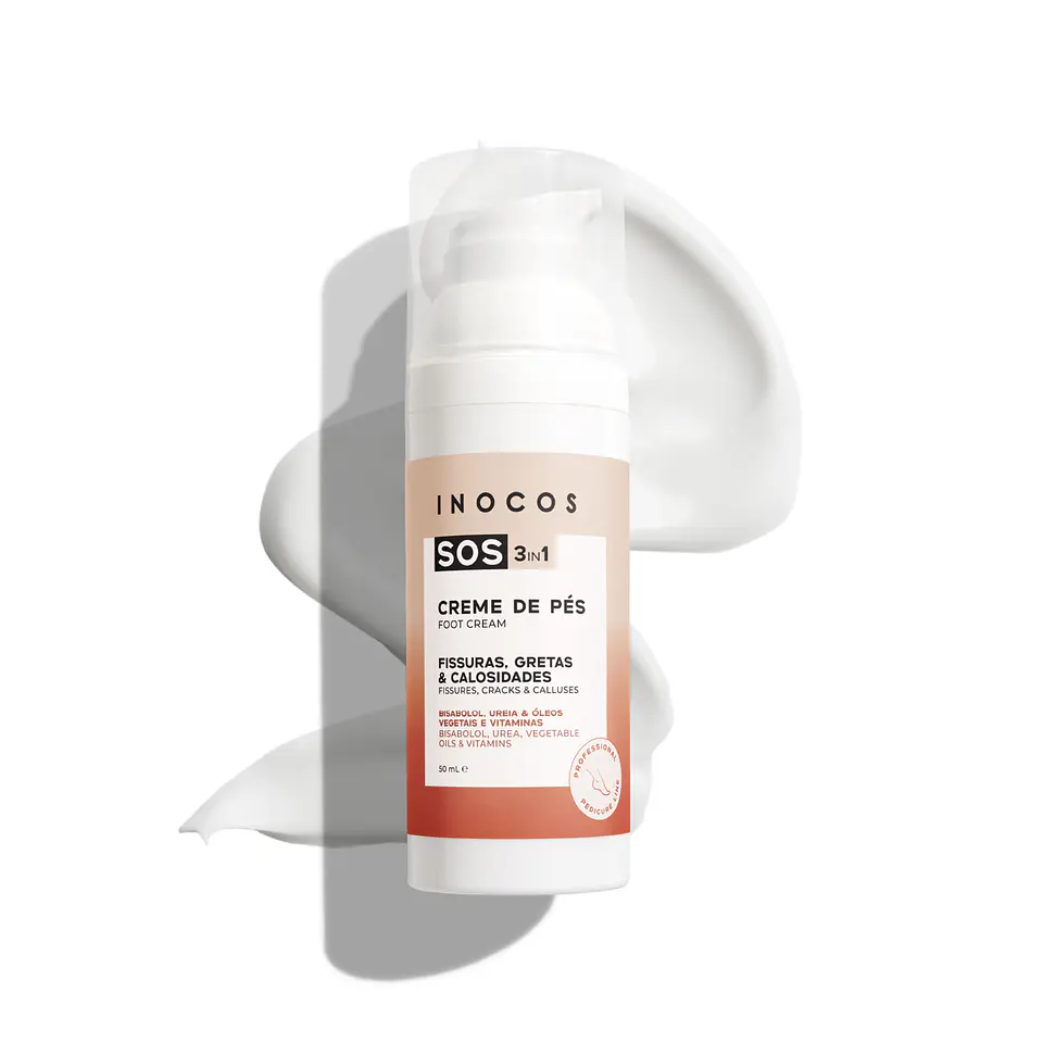 INOCOS - Creme de pés SOS 3 em 1 50ml 1