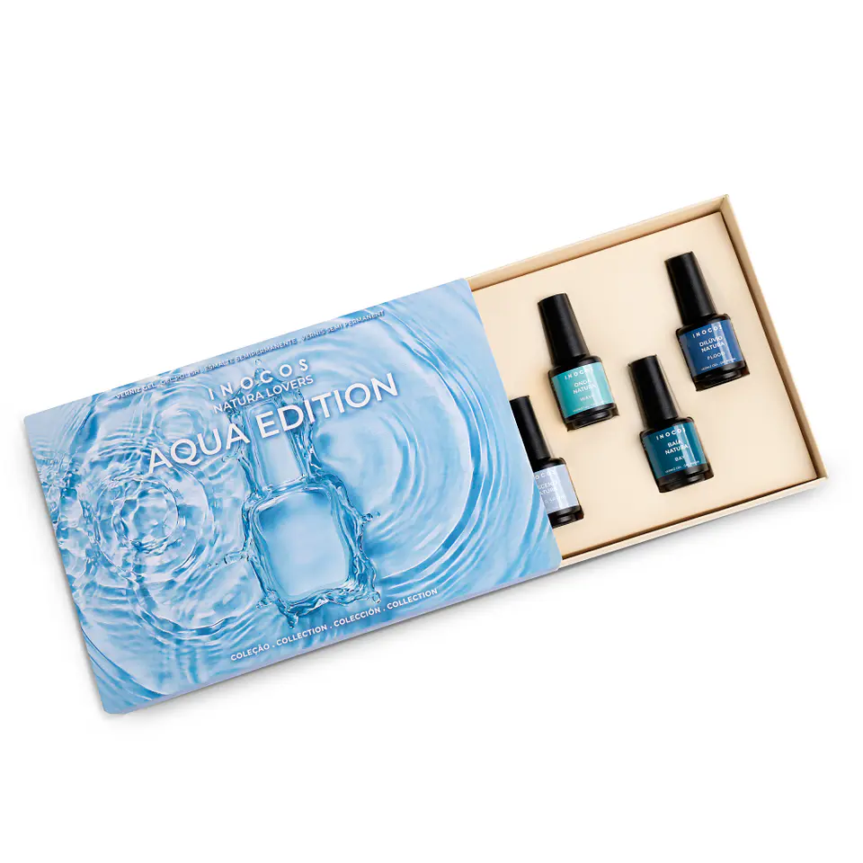 INOCOS - Coleção Natura Lovers Aqua Edition 6 cores v.gel + 1 bruma 2
