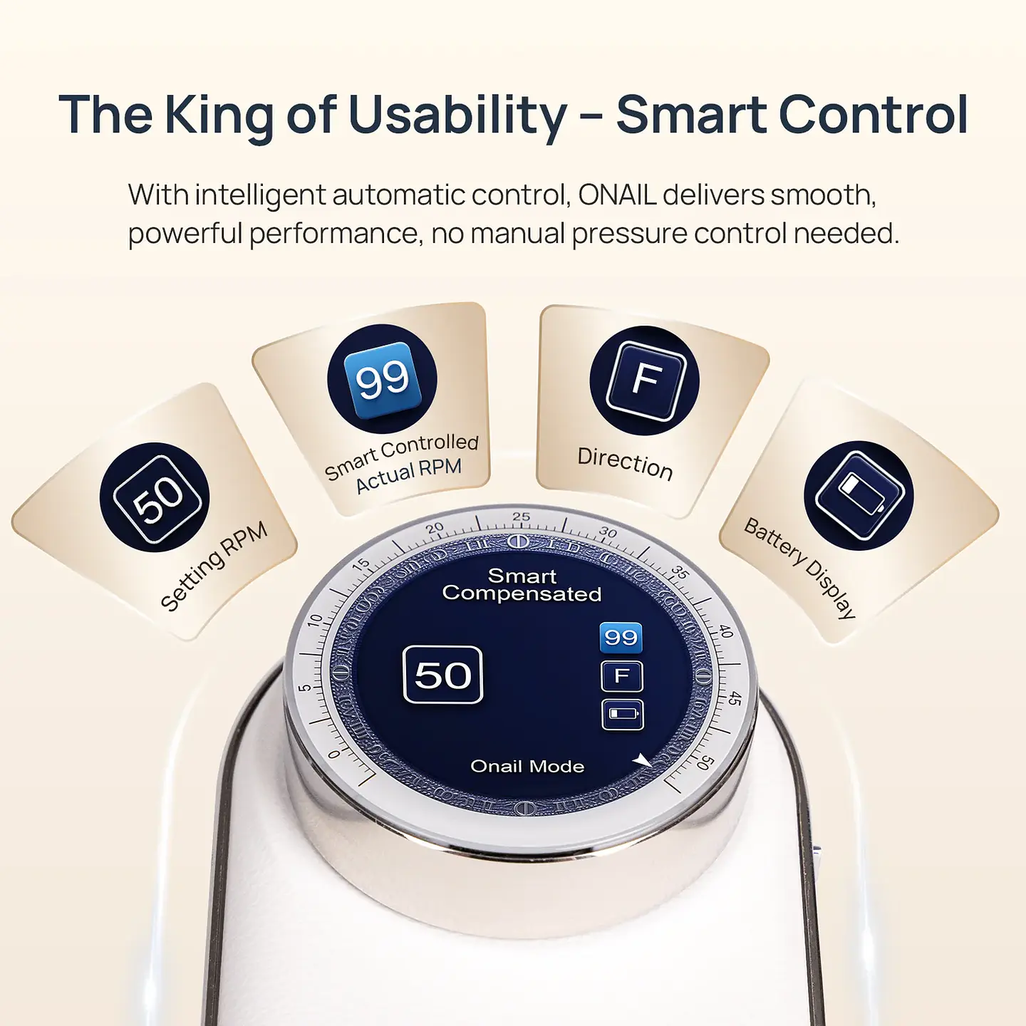 Broca Inteligente com AI ONAIL 50.000RPM 4