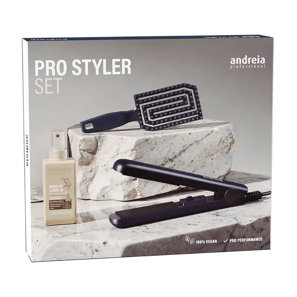 Andreia PRO Styler Set Leave-in + Escova + Mini Prancha 4