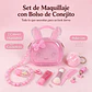 Kit Maquillaje Infantil Y Juvenil Bolso Conejito Con Accesorios - Miniatura 1