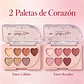 7 tonos pigmentados en formato corazón con espejo y colgante tierno incluido - Miniatura 4