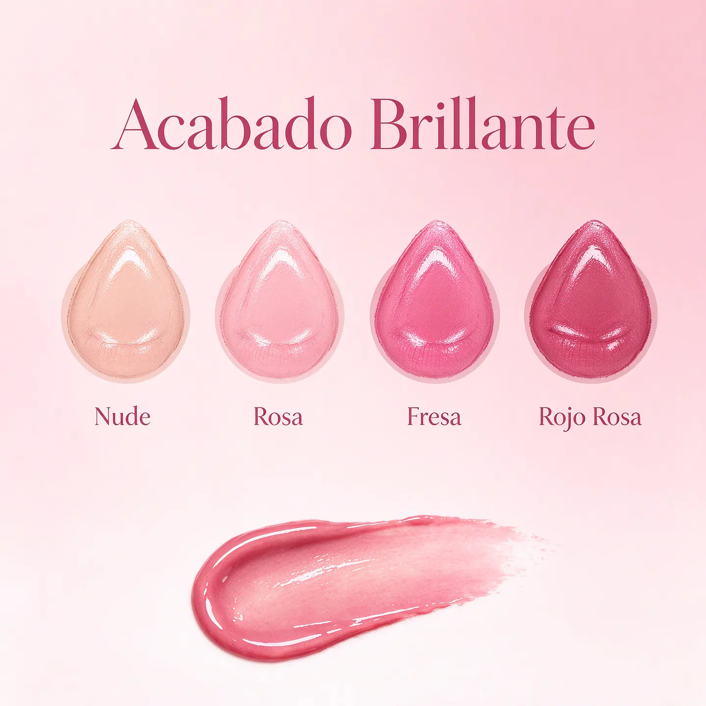 Brillo Labial Humectante Lucky Model con Dije Colgante 3