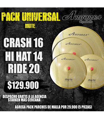 PACK MUTE UNIVERSAL DORADO ARBOREA