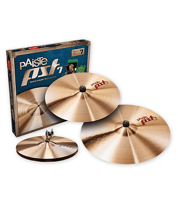 MEDIUM UNIVERSAL SET HI HAT 14 + CRASH 16 + RIDE 20 PST7 PAISTE