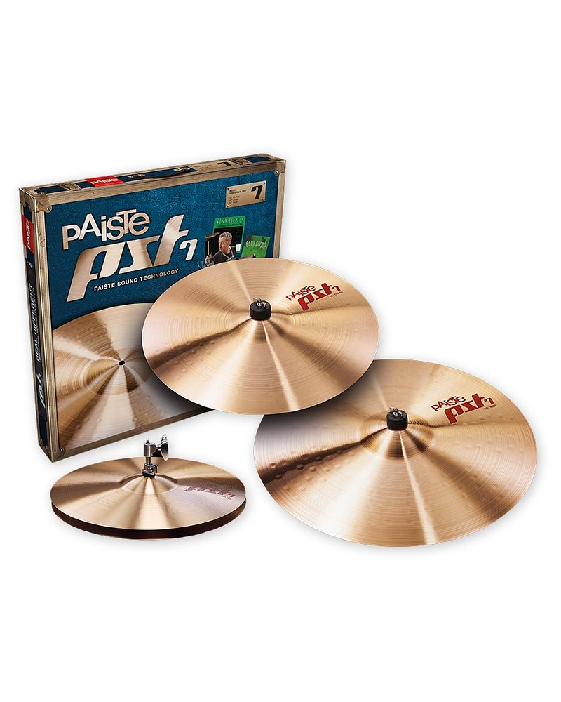 MEDIUM UNIVERSAL SET HI HAT 14 + CRASH 16 + RIDE 20 PST7 PAISTE