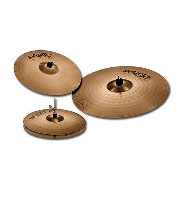 UNIVERSAL SET PAISTE HI HAT 14 + CRASH 16 + RIDE 20 201 PAISTE