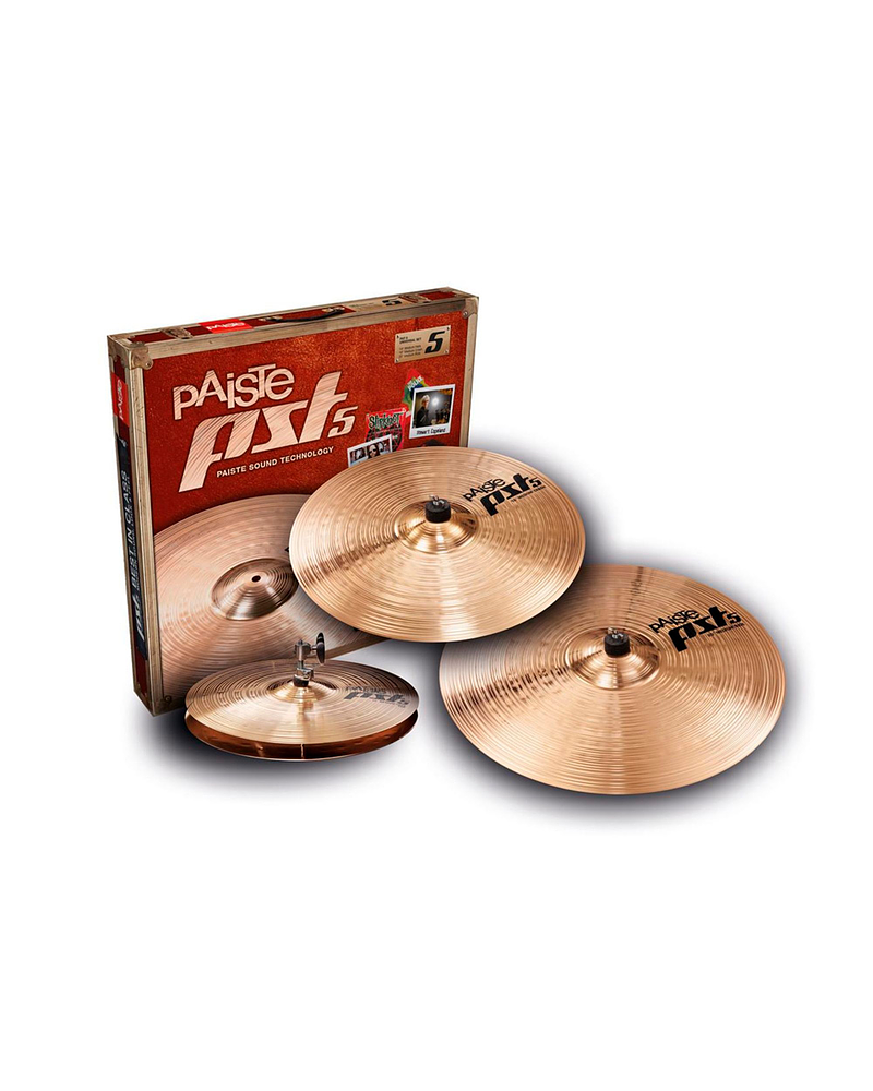 UNIVERSAL SET PAISTE HI HAT 14 + CRASH 16 + RIDE 20 PST5 PAISTE