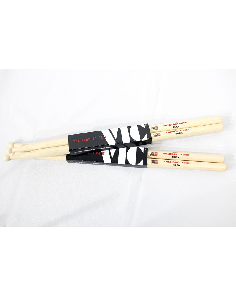 PACK X2 BAQUETAS ROCK AMERICAN CLASSIC VIC FIRTH