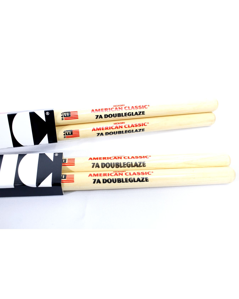 PACK X2 BAQUETAS 7A DOUBLEGLAZE VIC FIRTH