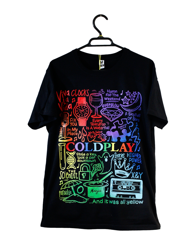 POLERA COLDPLAY BANDA