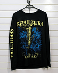 POLERA SEPULTURA CHAOS A.D MANGA LARGA