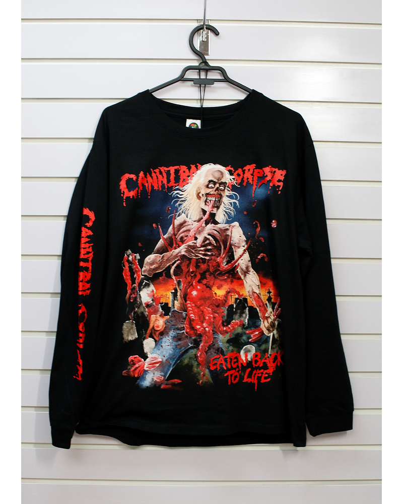 POLERA CANNIBAL CORPSE EATEN BACK TO LIFE MANGA LARGA