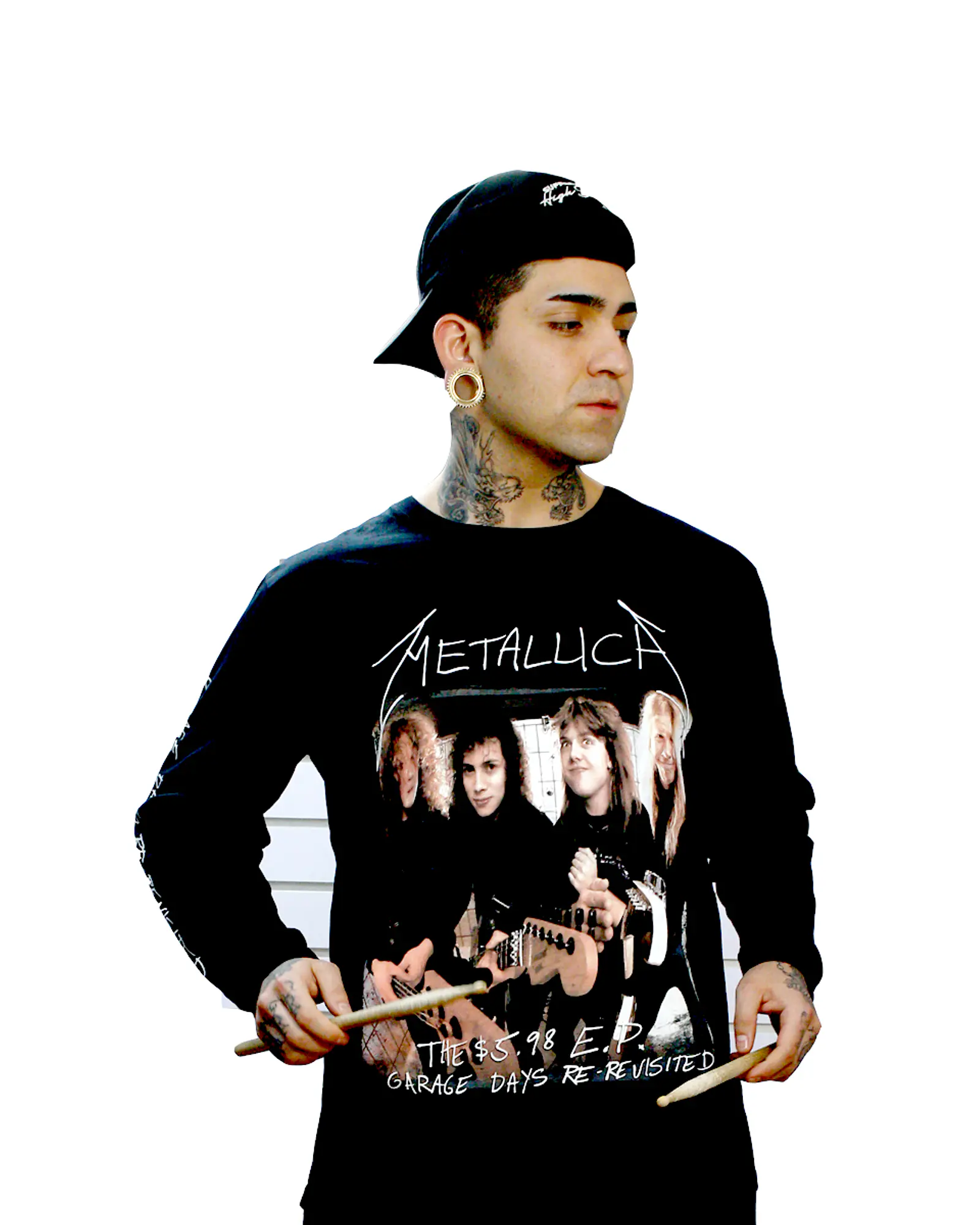 Camiseta Vintage De Metallica Garage Days Con Licencia De Rock Off - México