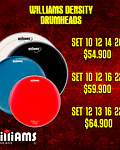PACK WILLIAMS DENSITY DOBLE CAPA POROSO WHITE RED BLUE BLACK